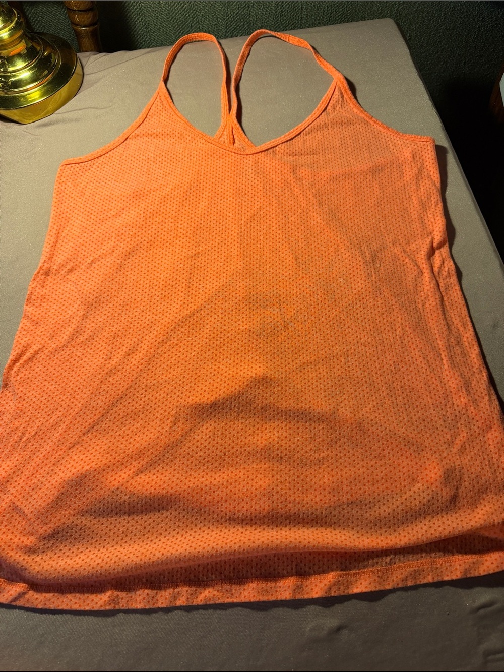 VSX Neon Orange Racerback Mesh Tank Top